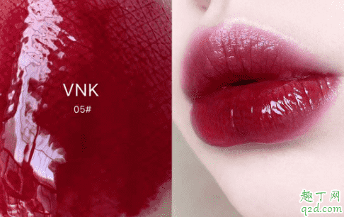 vnk水光唇釉05什么顏色 vnk水光唇釉05口紅試色5